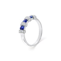 Ring Roman Gioielli Woman NUVOLA in White Gold Zaffiro 0.45 Ct R396A23N15623 - R396A23N15623